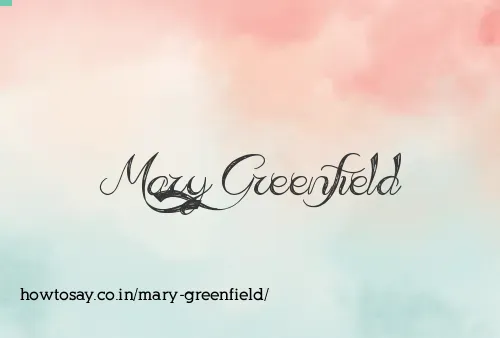 Mary Greenfield