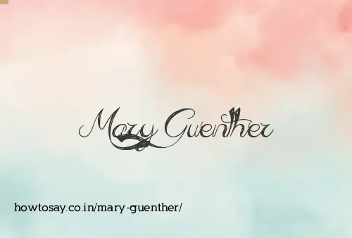 Mary Guenther