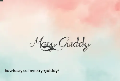 Mary Guiddy
