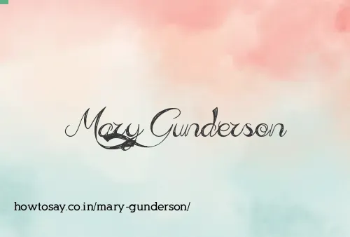 Mary Gunderson