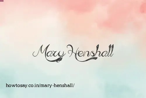 Mary Henshall