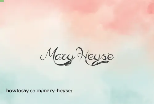 Mary Heyse