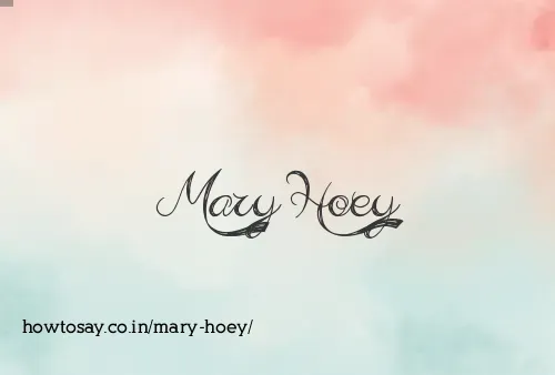 Mary Hoey