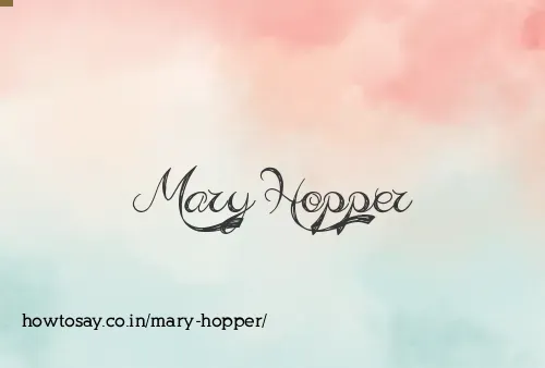 Mary Hopper