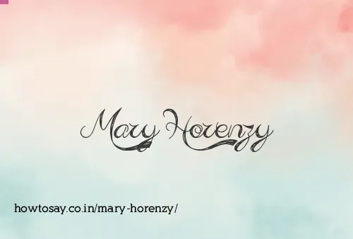 Mary Horenzy