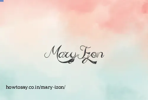Mary Izon