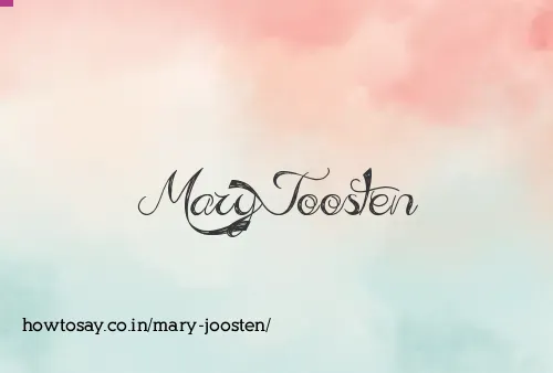 Mary Joosten