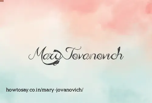 Mary Jovanovich