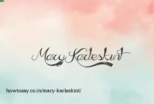 Mary Karleskint