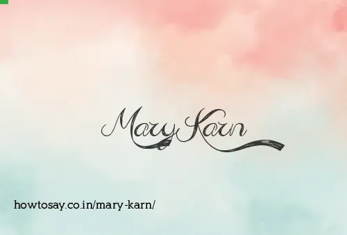 Mary Karn
