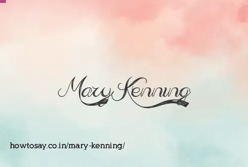 Mary Kenning