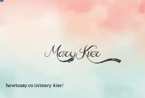 Mary Kier