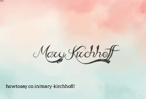 Mary Kirchhoff