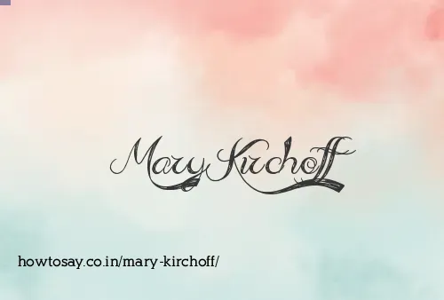 Mary Kirchoff