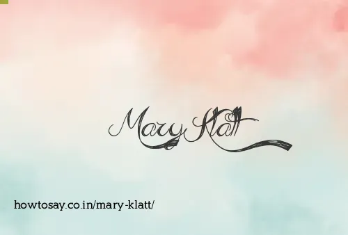 Mary Klatt