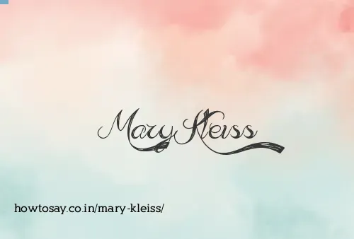 Mary Kleiss