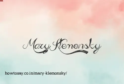 Mary Klemonsky