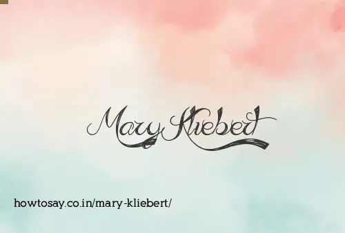 Mary Kliebert