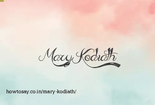 Mary Kodiath