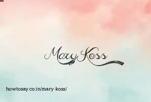 Mary Koss