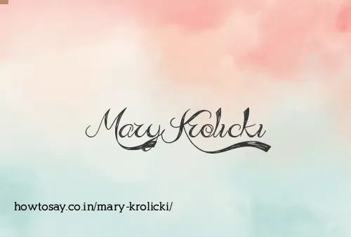 Mary Krolicki