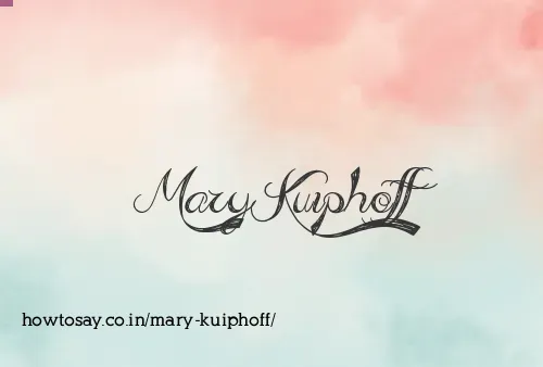 Mary Kuiphoff