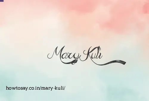 Mary Kuli