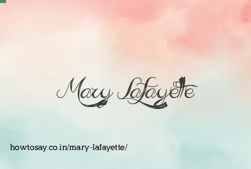 Mary Lafayette