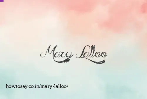 Mary Lalloo