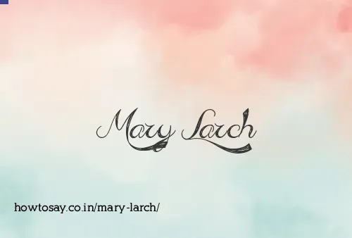 Mary Larch