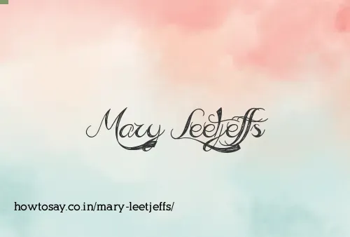 Mary Leetjeffs