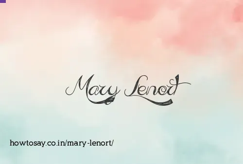 Mary Lenort