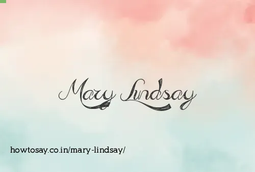 Mary Lindsay
