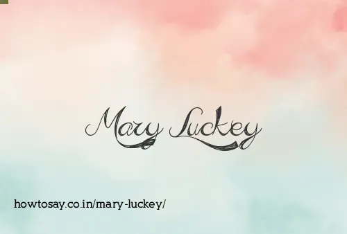 Mary Luckey