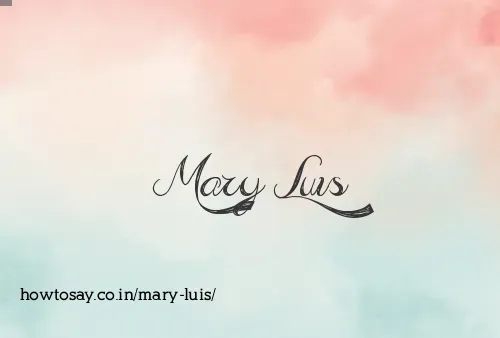 Mary Luis