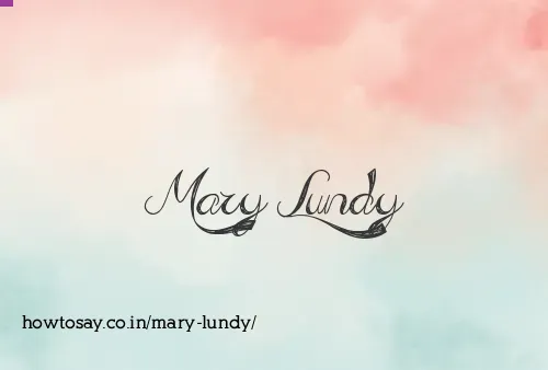 Mary Lundy