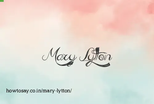 Mary Lytton