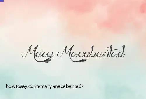 Mary Macabantad