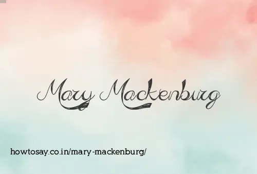 Mary Mackenburg