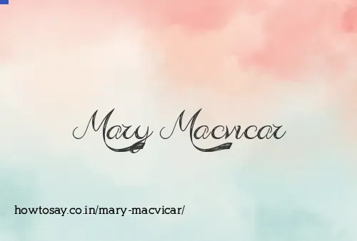 Mary Macvicar
