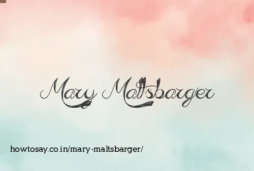 Mary Maltsbarger