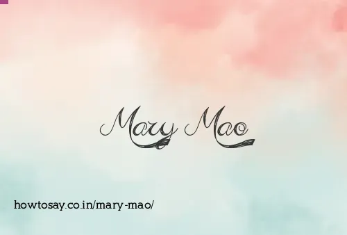 Mary Mao