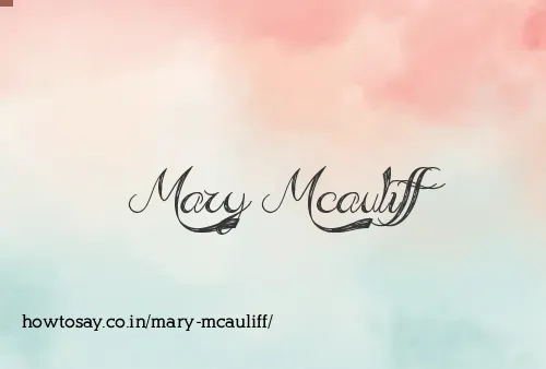 Mary Mcauliff