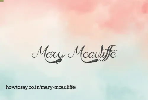 Mary Mcauliffe