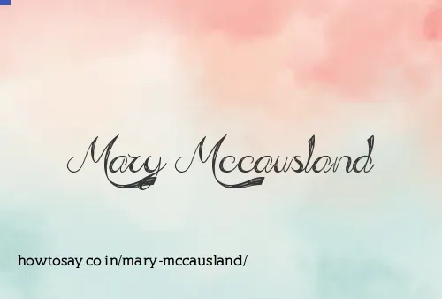 Mary Mccausland
