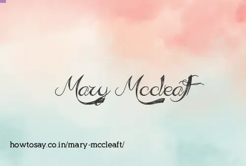 Mary Mccleaft