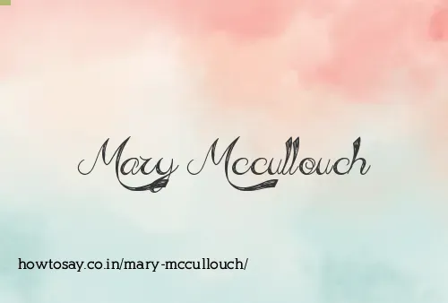 Mary Mccullouch