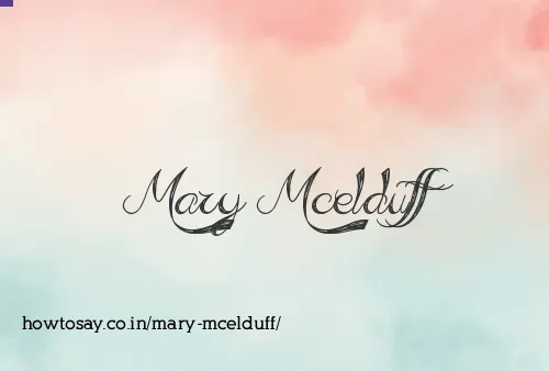 Mary Mcelduff