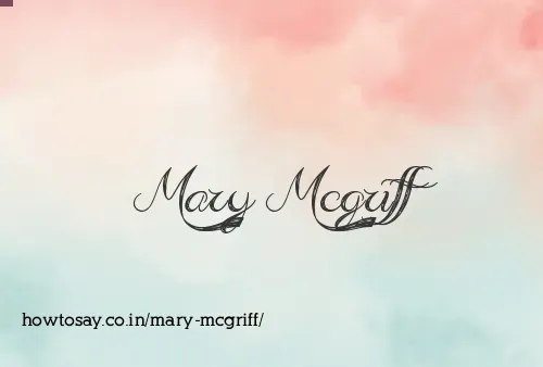 Mary Mcgriff