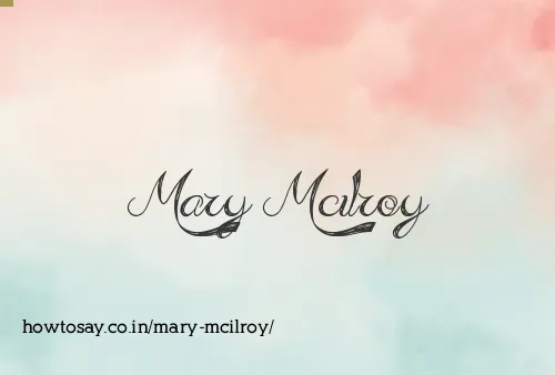 Mary Mcilroy
